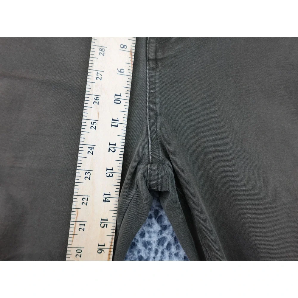 Etnies Chino Pants Mens 36 Olive Green Good Button Fly Straight Leg Skate 11268